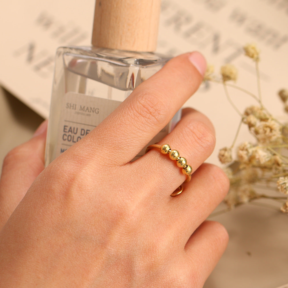 Fidget Beads Ring: Stylish Stress Relief
